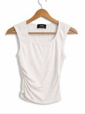 Cider White Scoop Neck Tank Top